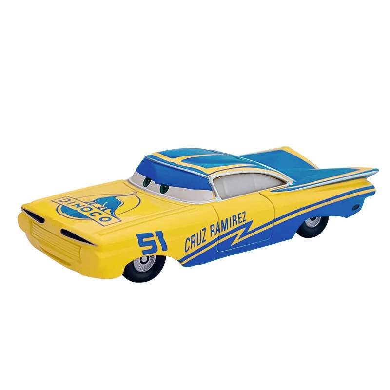 Disney Pixar Cars 3 Yellow Ramone Series Jackson Storm Ramirez 1:55 Odlewany pojazd ze stopu metali Zabawki dla dzieci Chłopiec Prezenty świąteczne