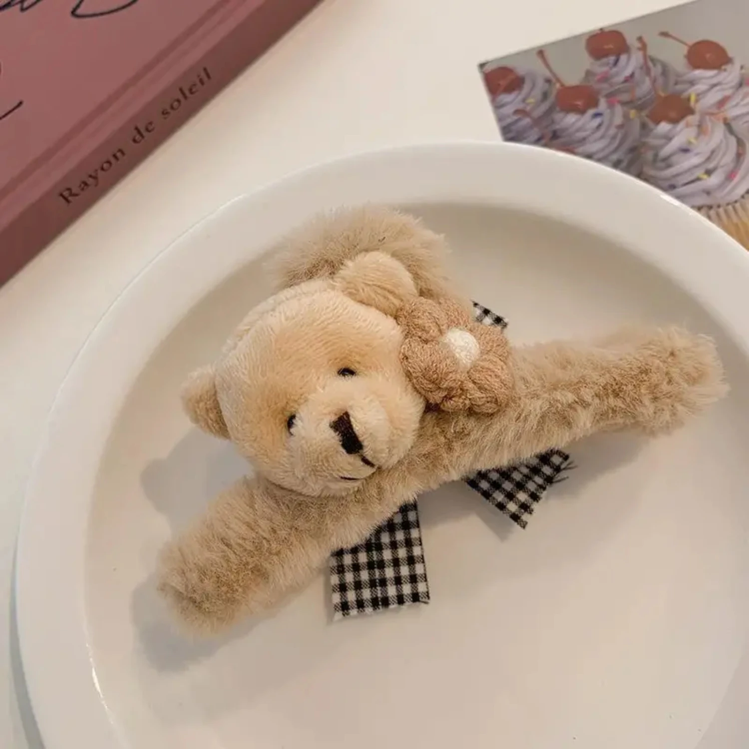 Autumn Winter Cute Bear Rabbit Plush Hair Clips Girls Fashion Big Headdress