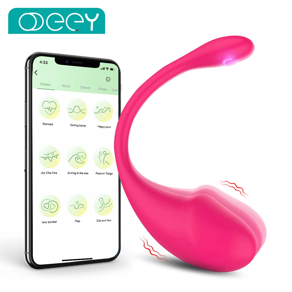 Wireless Bluetooth App Vibrator for Women Vagina G Spot Vibrating Egg Long Distance Control Panty Sex Toys for Adult Couple Game