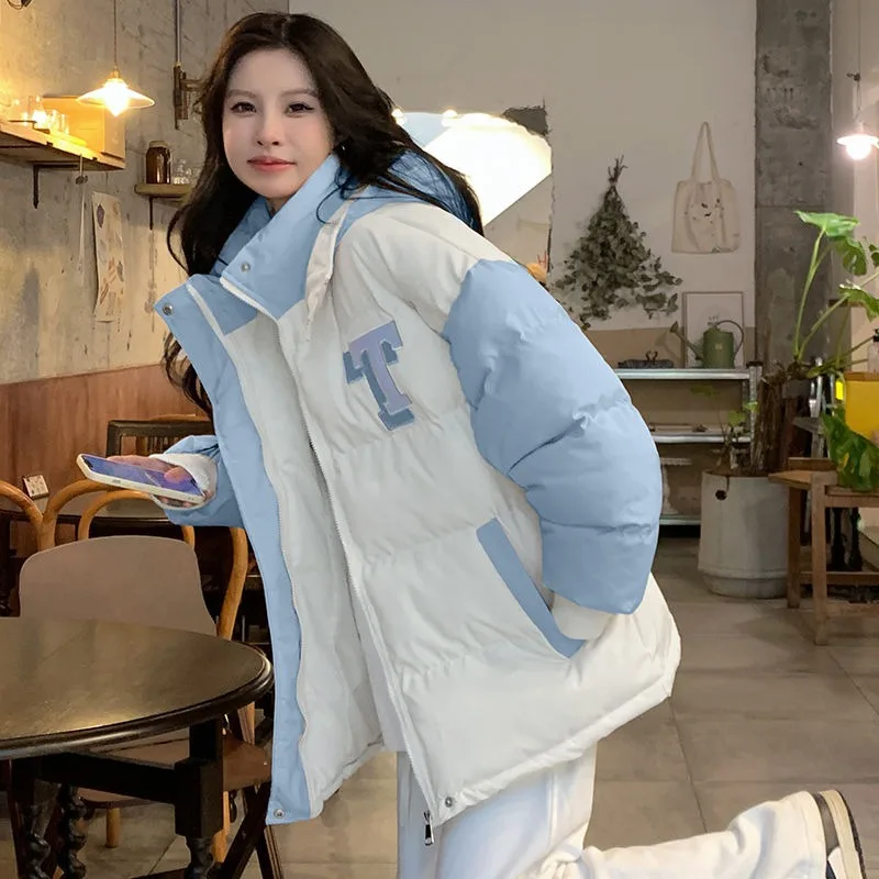 2023 New Women Down Cotton Coat Winter Jacket Female Mid Length Version Parkas Loose Thick Warm Outwear Hooded Niche Overcoat