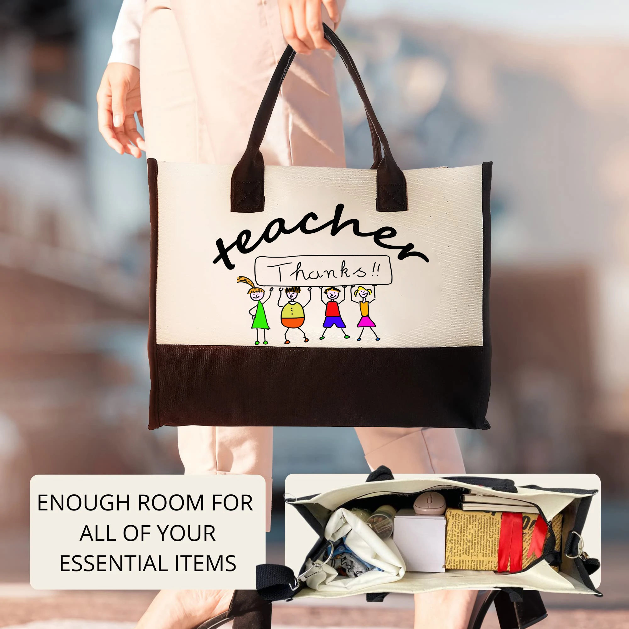 Teacher Appreciation Gifts - Tote Bags Teacher Gifts for Women, Gifts for Teachers Women, Teacher Gift - Teacher Birthday Gifts