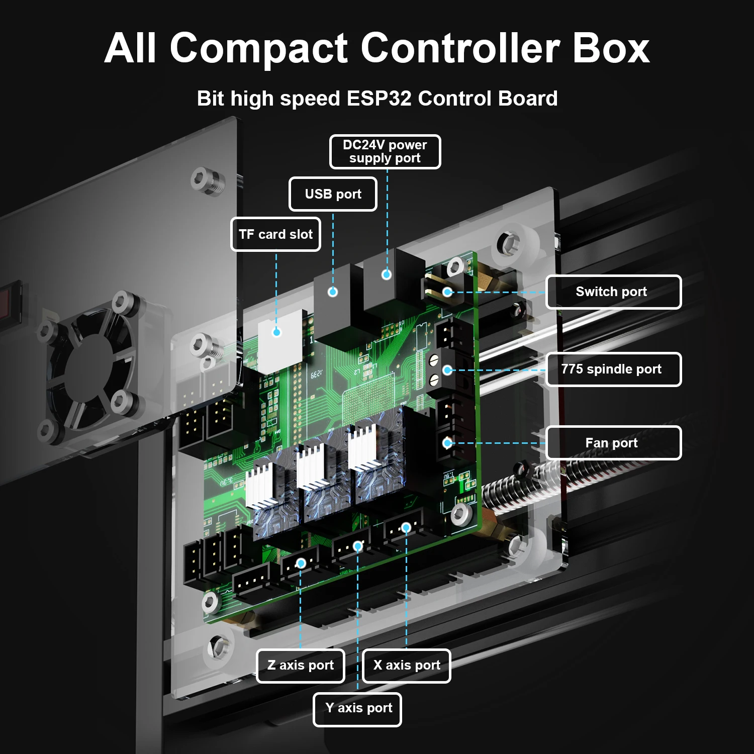 Twotrees TTC3018 pro CNC راوتر للخشب والمعادن الاكريليك PCB PVC قطع دعم بطاقة التخزين توسيع 3018 آلة القطع باستخدام الحاسب الآلي #5