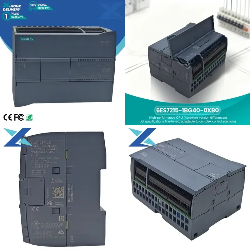 100% Original New 6ES7215-1BG40-0XB0 S7-1200 Compact Cpu Module PLC Programming Controller
