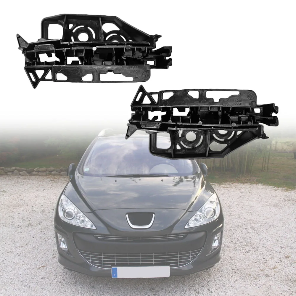 Front Bumper Bracket Beam Mount Support Left Right For Peugeot 408 308 CC SW 2008 2009 2010 2011 2012 2013 7119LR 7120PW