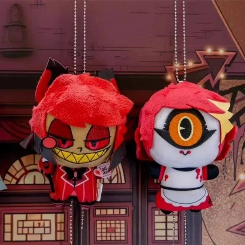 

﻿ New In Stock Genuine Bandai Anime Plush Doll Soft Toy Filled Animal Collectible Hazbin Hotel Series Alastor Vaggie Toys Gift