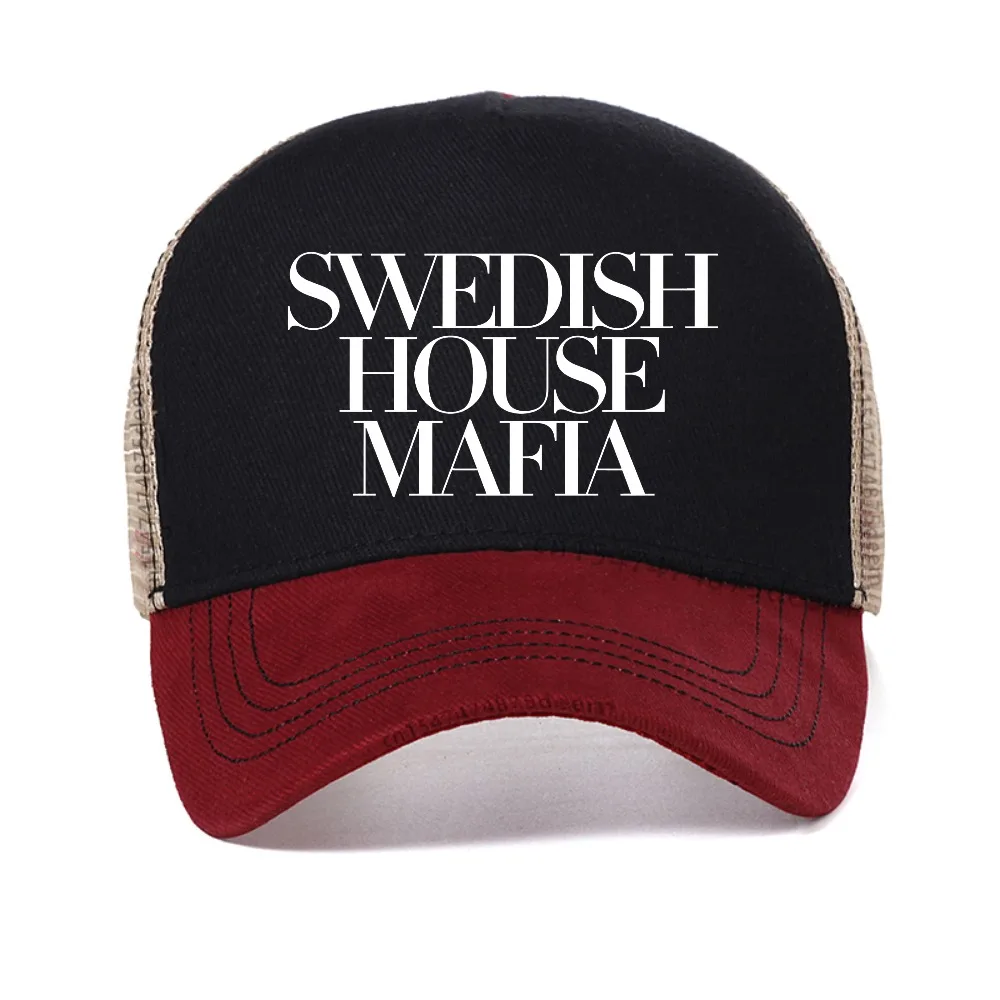 

Swedish House Mafia Cheap mesh baseball cap Casual Men's Print Fashion Breathable sun hats summer adjustable trucker hat