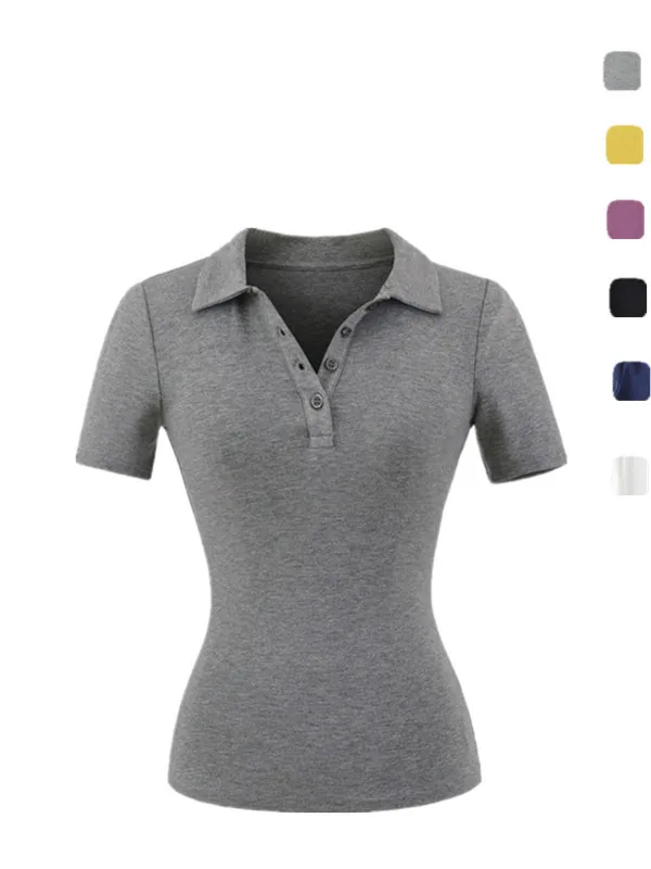 

Slim Fit Ne T-irt American Retro Waist Cinched oulder Length Middle ort Sle Street Faion Summer Trendy Top