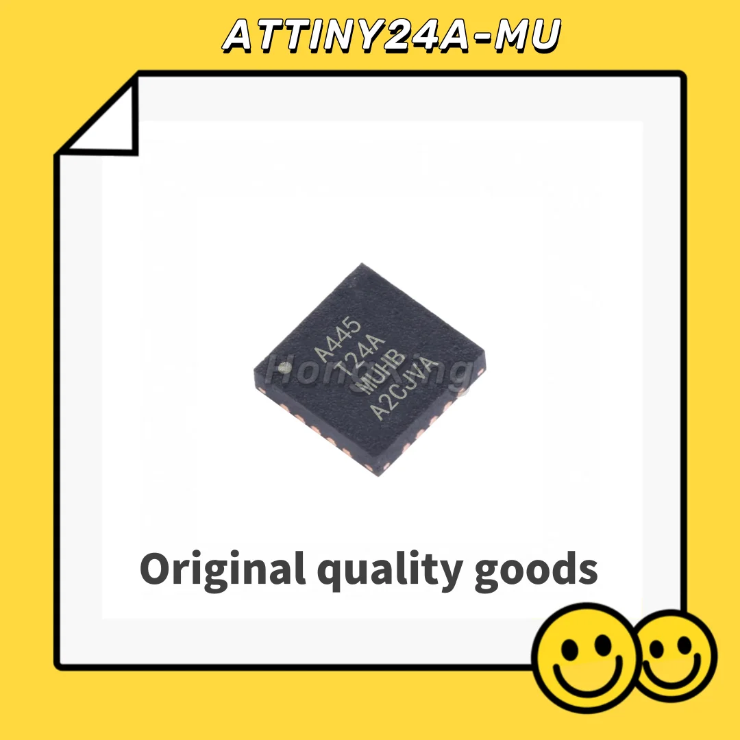 ATTINY24A-MU    AVR AVR® ATtiny Microcontroller IC 8-Bit 20MHz 2KB (1K x 16) FLASH 20-QFN-EP (4x4)