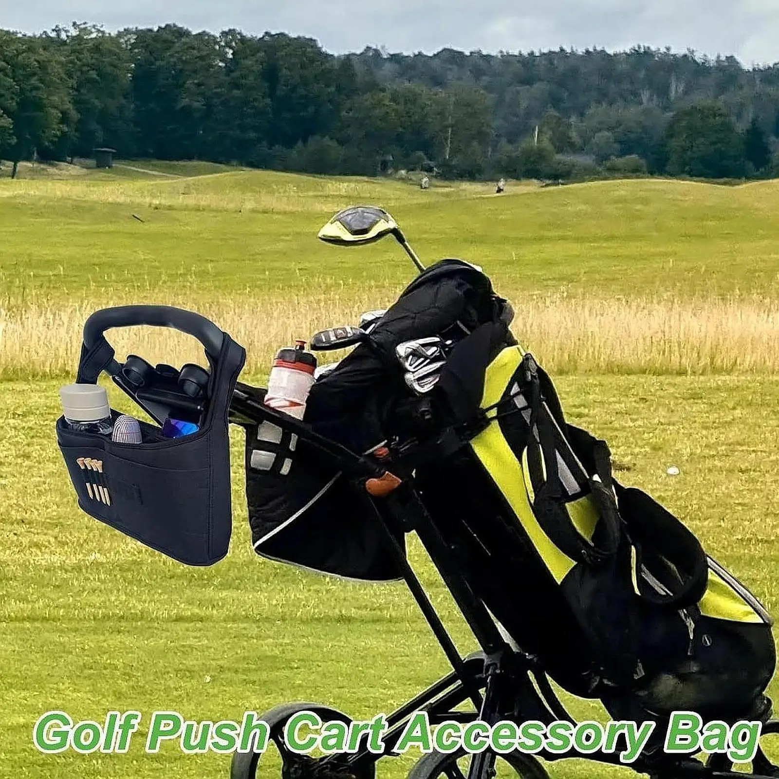 

Golf Push Cart Organizer Sports Lightweight Trolley Storage Gift for Husband