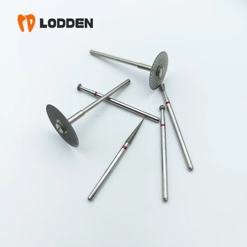 Schleif- und Polierset für Dentallabore für Metall, Acryl, Keramik, Zirkonoxid, Lithiumdisilikat mit Diamantbohrern und Gummirollen – Detail 22