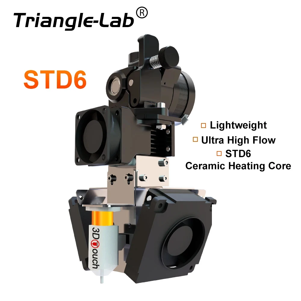 C Trianglelab STD6 Ceramic Heating Core Maximum Continuous Flow up to 95mm³/s Direct Drive Extruder STD6 Hotend 3D Printer CHC