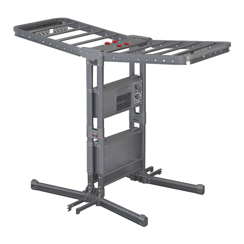 Foldable portable space-saving drying rack, aluminum drying rack, double wing height adjustment drying rack