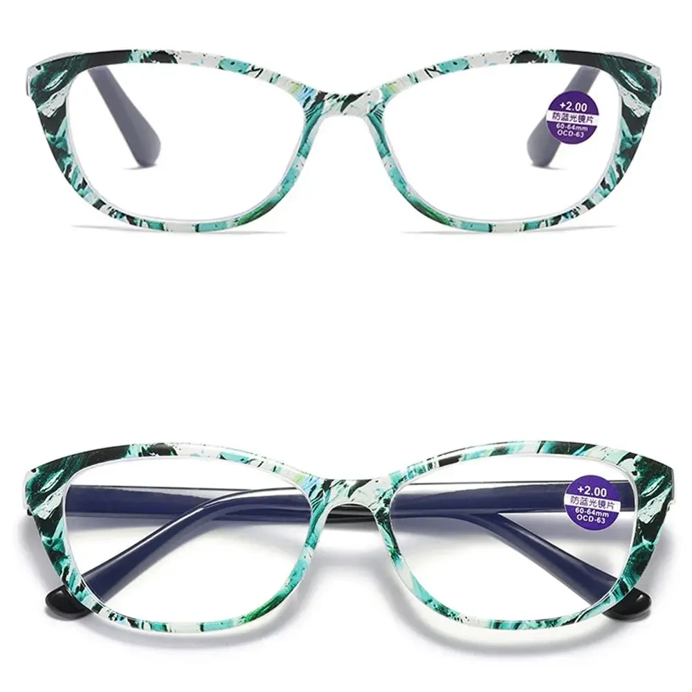 Damenbrille 2023, Trend, bedruckter Rahmen, Lesebrille, Herren, Augenschutz, Anti-Blaulicht, Presbyopie-Brille +1,0 ~ + 4,0 – Detail 5