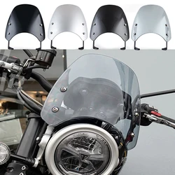 Motorcycle Windscreen Windshield Wind Deflector For Triumph Street Twin Bonneville Scrambler 1200 XE XC BE 2019 2020 2021