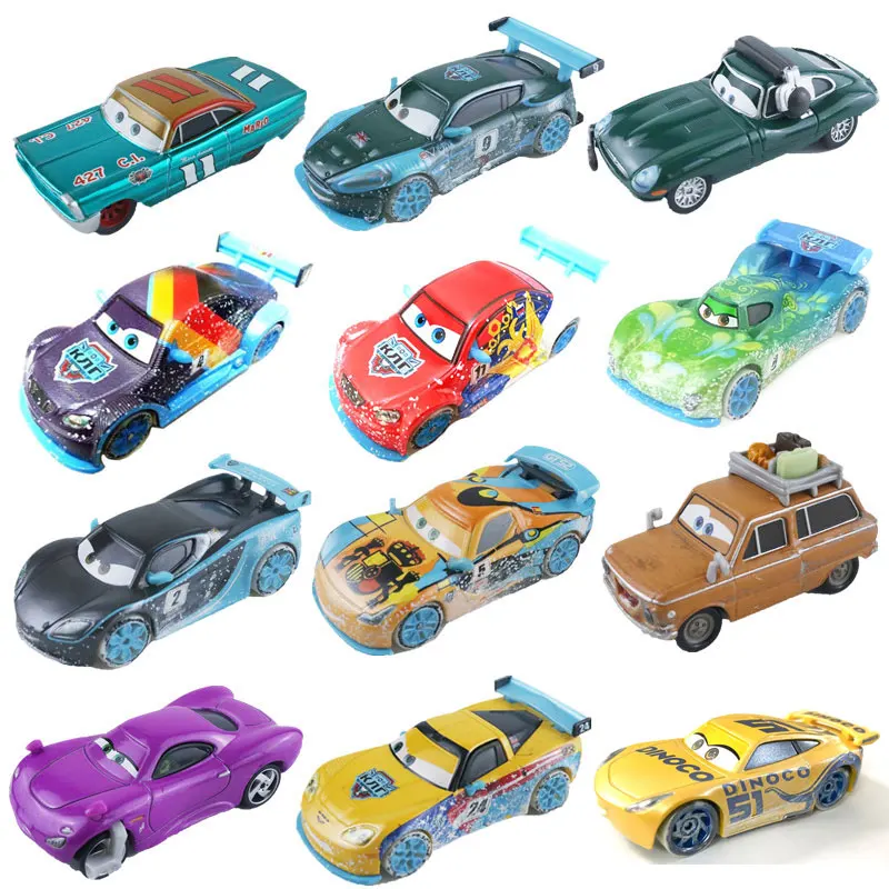 Snowflake Edition 1:55 Disney Pixar Cars Longge rally Cars Holley alloy die-casting toy car model  kids toys Birthday gift