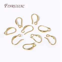 Ear Wire For Earrings Making Supplies DIY Accessories 18K Gold Plated Earwire Earring Hooks with Open Loop