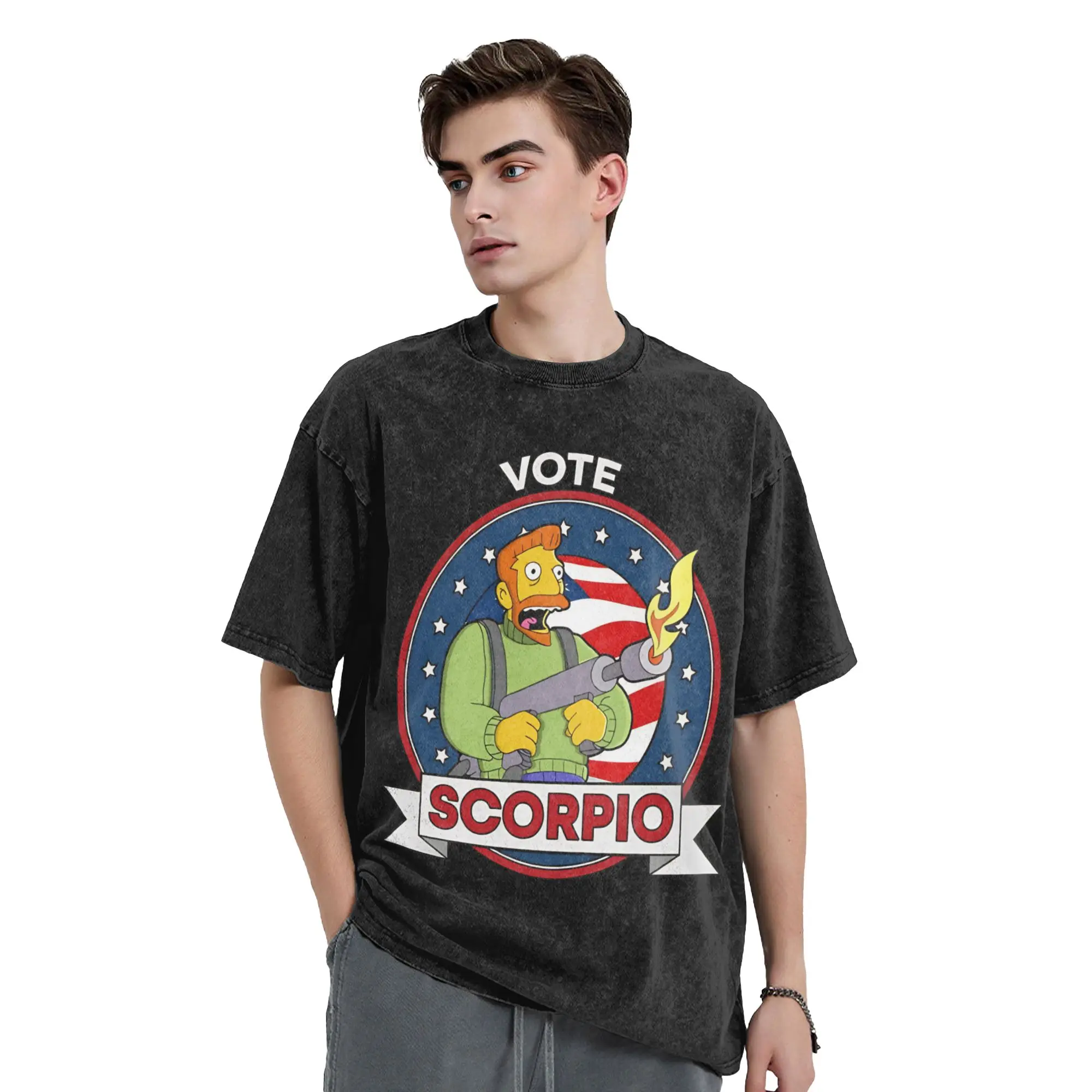 Men's Vote Scorpio 28 T-Shirts  Clothes Summer Street Style Short-Sleeve T Shirt O-Neck Hip Hop Design Tshirt Hot Sale