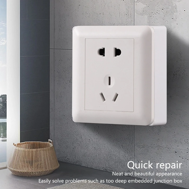 20mm Single Socket Spacer Square Spacer Socket Surround Cover 1 Gang Socket Surround Uprades for Light Switches Covers