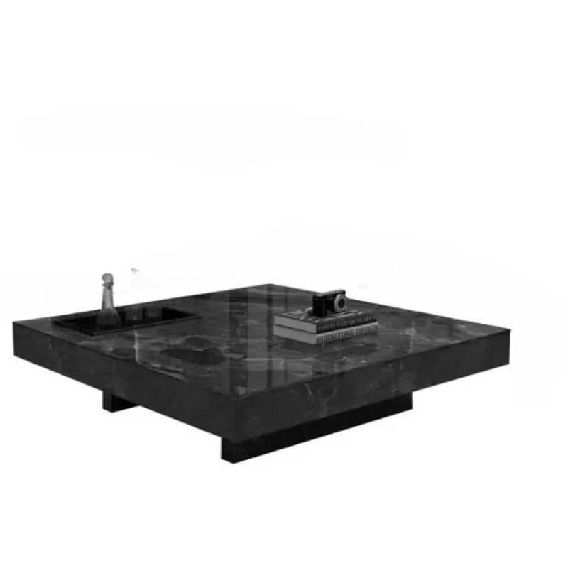 

Modern Coffee Table Top Living Room Rectangular Stone Marble Top Coffee Table Italian Luxury Muebles Para ElHogar Furniture