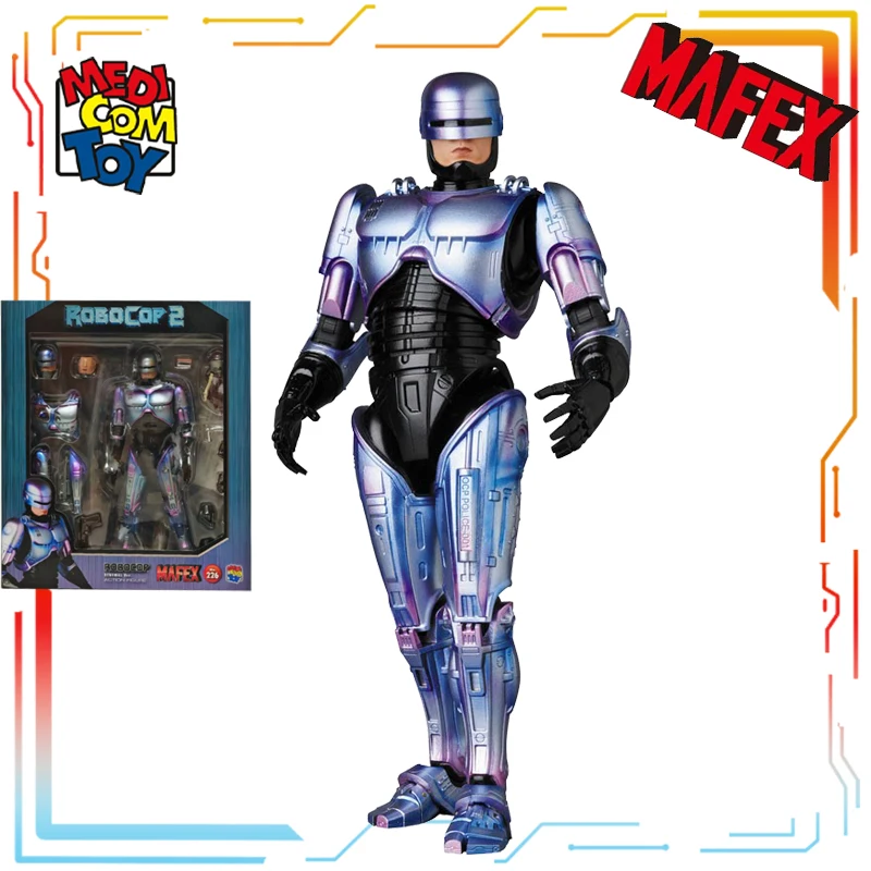 메디콤 토이 오리지널 MAFEX 완제품 가동형 정교한 인형 로보캅 애니메이션 액션 피규어 장난감 모델 축제 선물 소년용