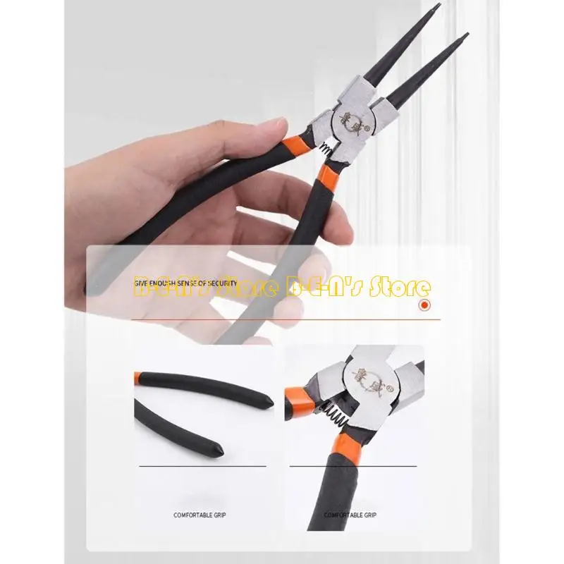 Y1AD 7/9-inch Multifunctional Snap-Ring Spring Pliers for Bicycles/ Automotive