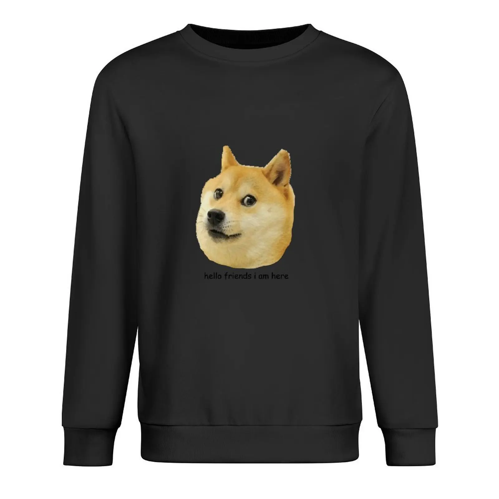 

hello friends i am here shibe doge Pullover men's sweat-shirt blouse clothes for men men's clothes new hoodies and sweatshirts