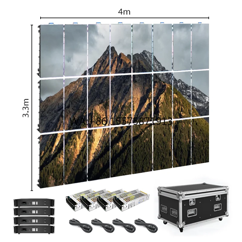 Stage Background Led Display Big Screen Indoor Advertising Led Display Curved Rental Led Screen Wall Mount