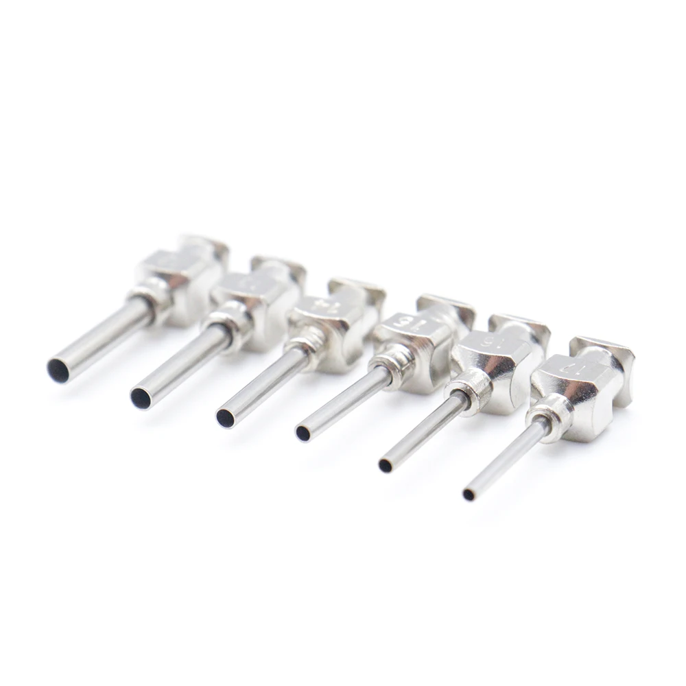 12 Pack Dispensing Needle Stainless Steel Blunt Tip Needle 0.5 inch 8G, 10G, 12G, 16G, 18G, 20G, 26G, 30G, glue needle