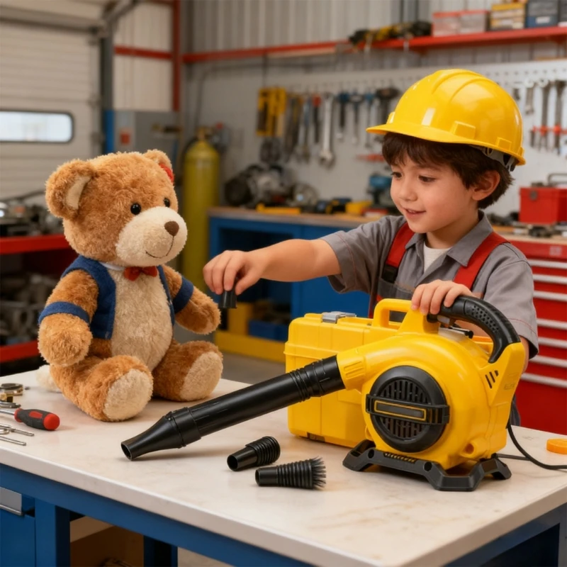 Multifunctionele Kinderblazer Speelgoed voor Huis Tuin Schoonmaken Batterij Aangedreven Draadloos Plezier Fantasiespel Tool voor