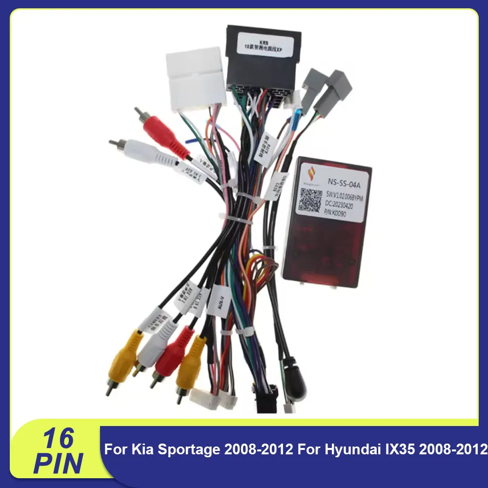 CANbus Decoder HY-SS-04 For Kia Sportage 2008-2012 For Hyundai IX35 2008-2012 Android Car Radio Wiring Harness Adapter