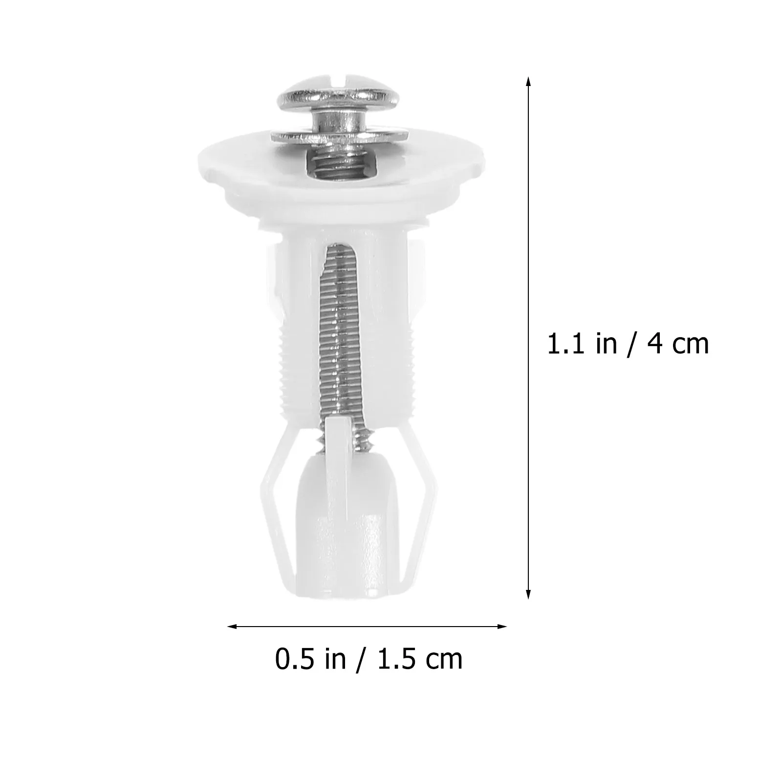 4Pcs Toilet Seat Cover Bolts Set Stainless Steel Screws with High Toughness Nylon Components Stable Secure Toilet Seat Fixing