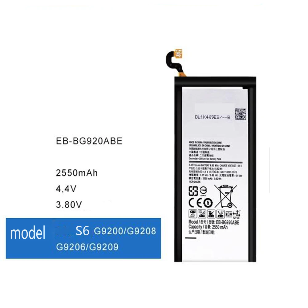 Battery For Samsung Galaxy S6 S7 Edge S8 S9 S10 S20 S21 S22 Plus For Samsung Galaxy S20FE S22 S23 S24 Ultra Mobile Phone Bateria