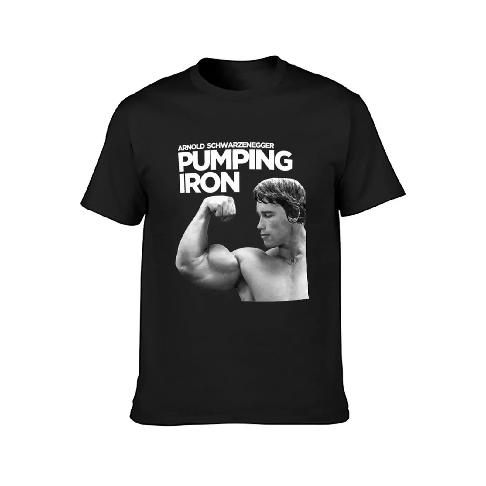 Arnold man Schwarzenegger body building pumping iron poster classic T-Shirt vintage boys whites mens plain t shirts