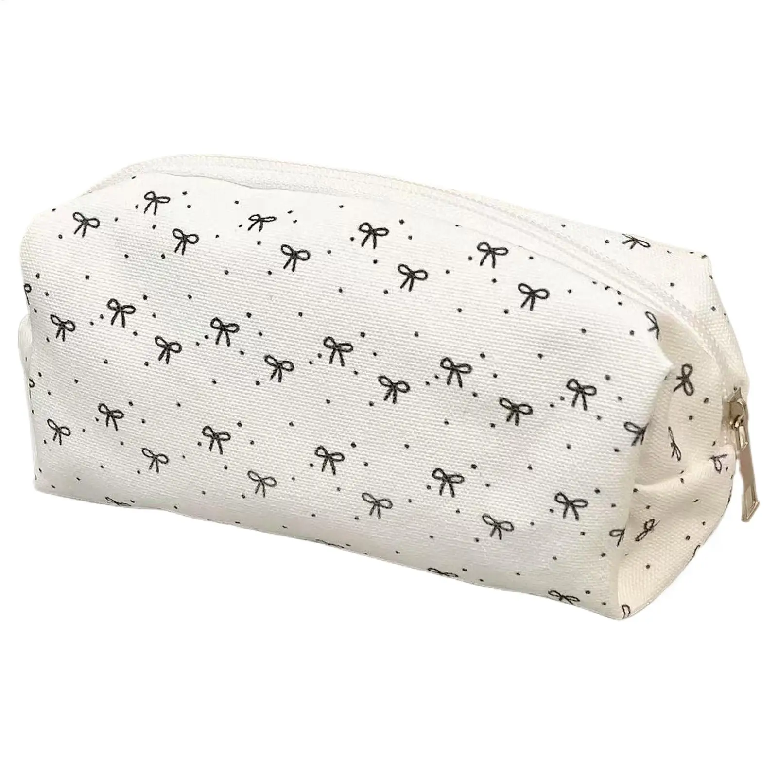 Bolsa para bolígrafos de gran capacidad, estuche para lápices con patrón de lazo, organizador de papelería portátil para adolescentes, universitarios, niños, manualidades escolares, viajes