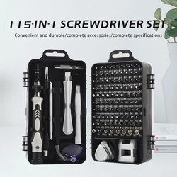 117 in 1 Computer Repair Kit Magnetic Laptop Screwdriver Kit Precision Screwdriver Set Small Impact Screw Driver Set with Case