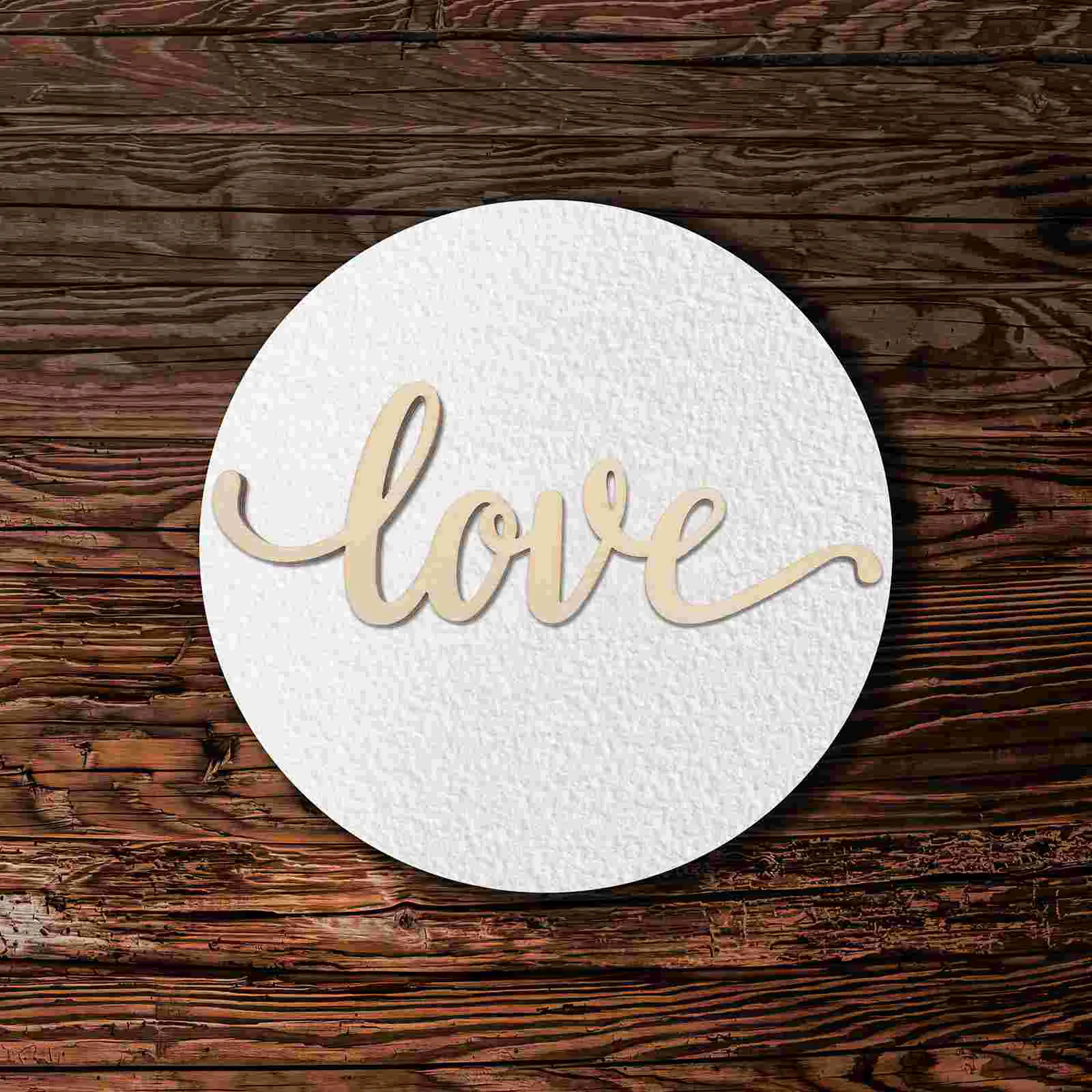 

Love Wooden Signs Plaque Blank Planks for Crafting Home Decor Graffiti Walls Letter Crafts