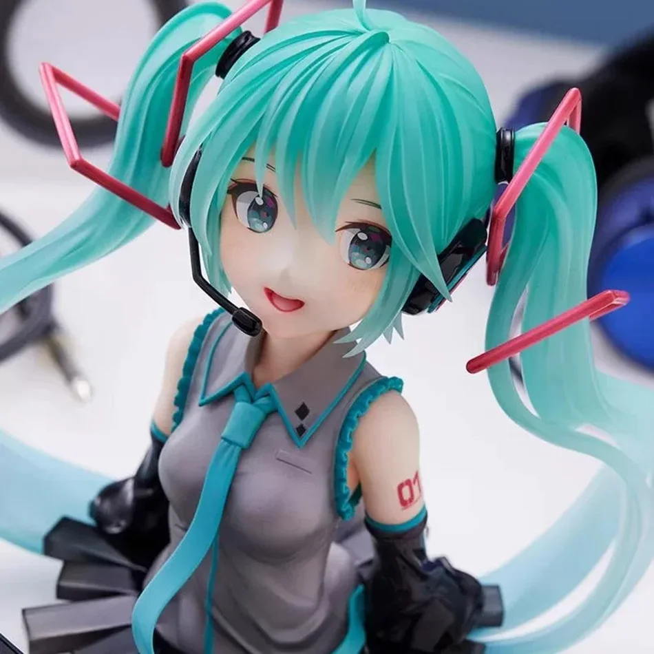 Hatsune Miku Anime-Figur Jubiläums-Büste Statue Miku Actionfigur Weihnachtsgeschenk PVC Sammlermodell Puppe Spielzeug