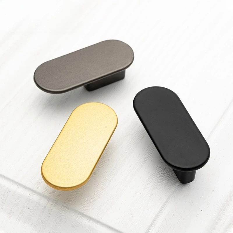 Aluminum alloy concealed snap-on door handle for drawer, cabinet, wardrobe, furniture hardware, small pull handle