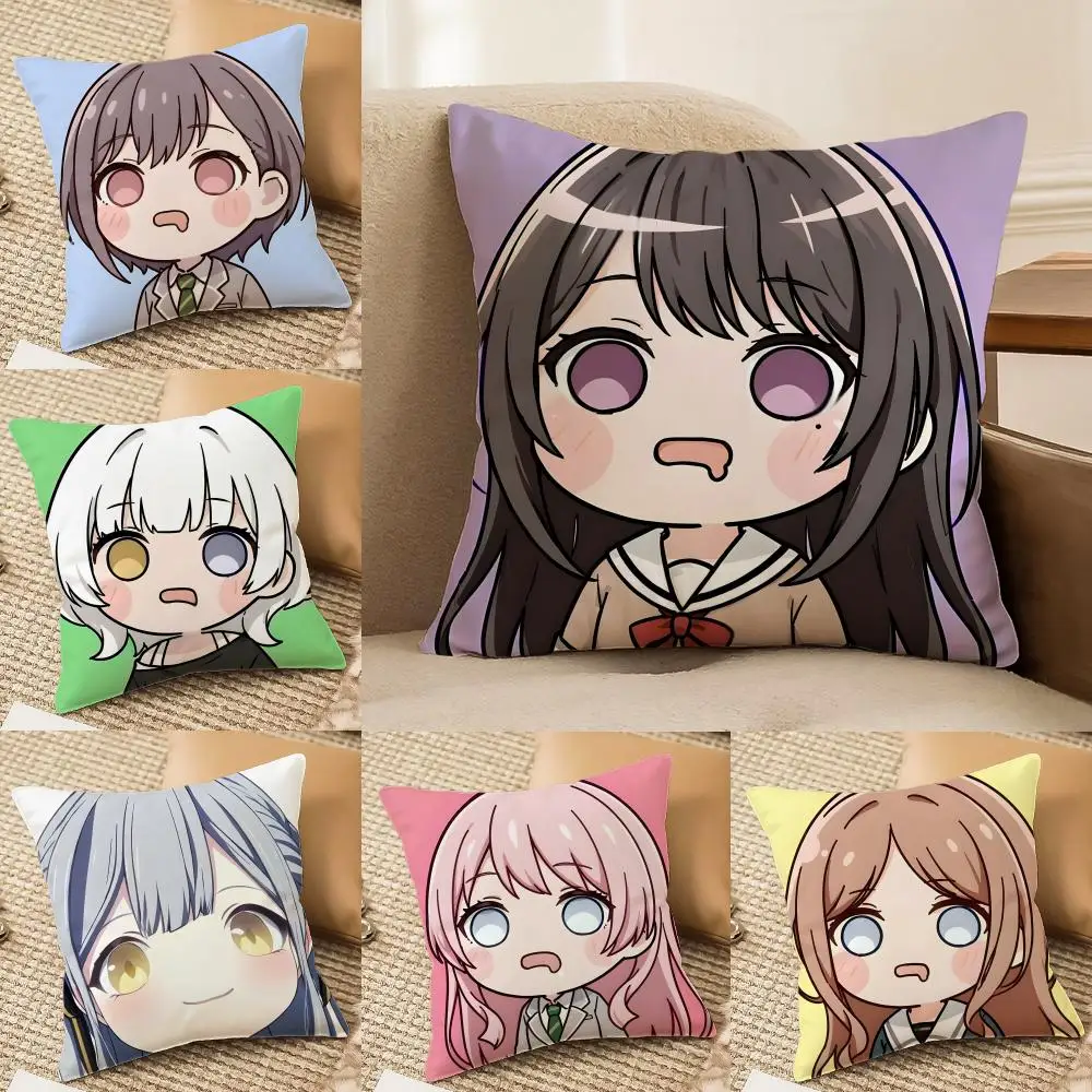 Anime Cartoon It's MyGO Band Lovely Pillow Case Double-Sided