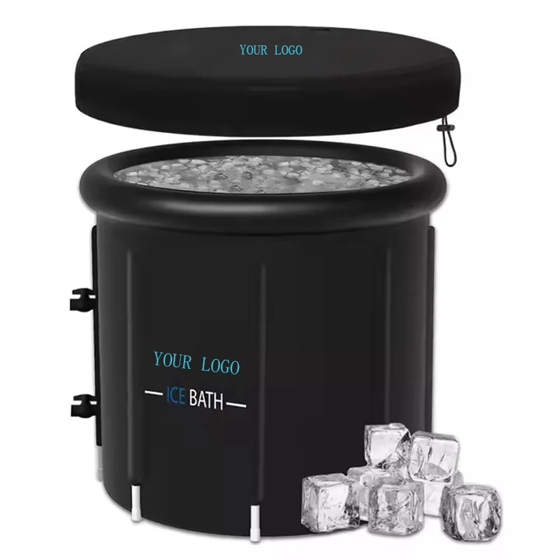 

Customized Brand 75x80cm Portable Ice Baths for Recovery Cold Plunge Therapy Tub Portable Fitness Large Ice Bath SPA Tubs