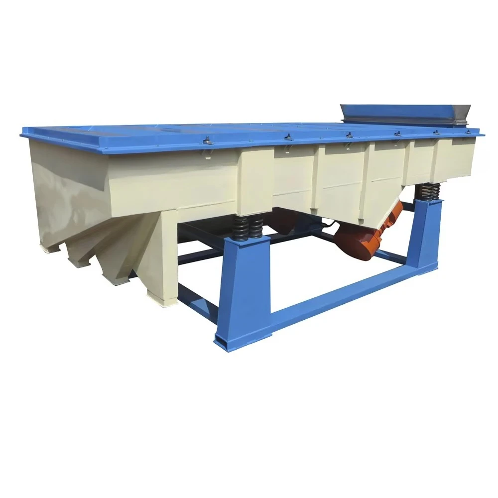 Stable Automatic Double Motor Linear Vibrating Screen Machine for  Construction Material/Cement/Lime/Sand
