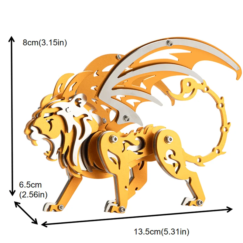 MOKR nowy Manticore 3D puzzle metalowe zabawki Puzzle DIY układanka ręcznie robiony Model boże narodzenie noworoczny prezent urodzinowy