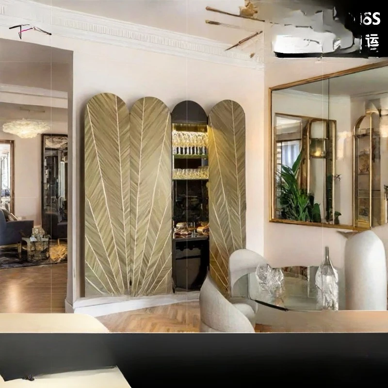 Italian suspended wine cabinet, light luxury household display cabinet, wall-mounted solid wood locker for storage