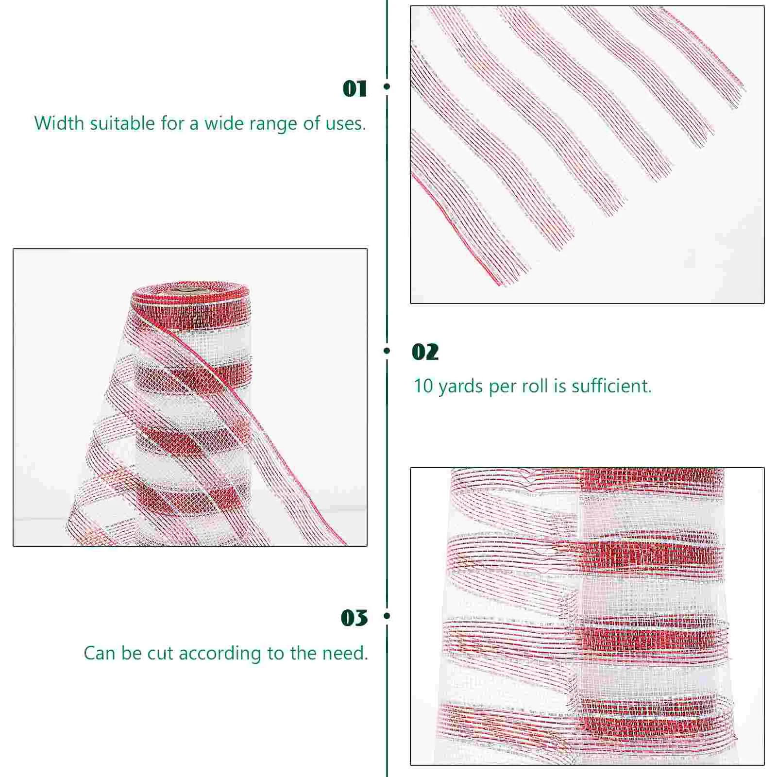 Decorative Mesh Ribbon DIY Ribbons Garland for Packaging Polyester Flower Ribands Candy Home Satin Gift Wrapping