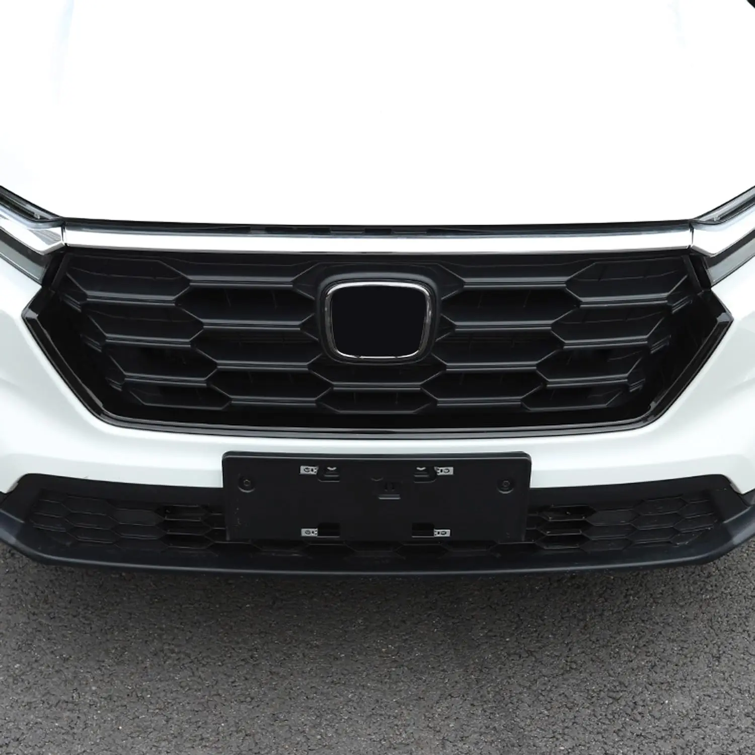 

For Honda CR-V CRV 2023-2025 Car Accessories Exterior Center Grille Frame Cover Trim ABS 1pc