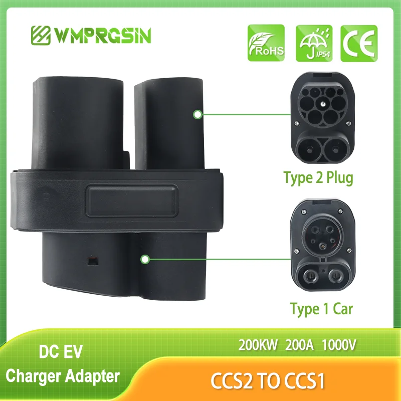 CCS2 To CCS1 DC EV Adaptor Fast Charging Use for CCS1 DC Charge Port Cars High Speed Charging Converter DC Fast Ev Charging