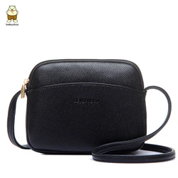 BeiBaoBao Brand Simple Cossbody Bags For Women 2022. Small Solid Color Women's Shoulder Bag Soft Pu Lady Messenger Shell Purse