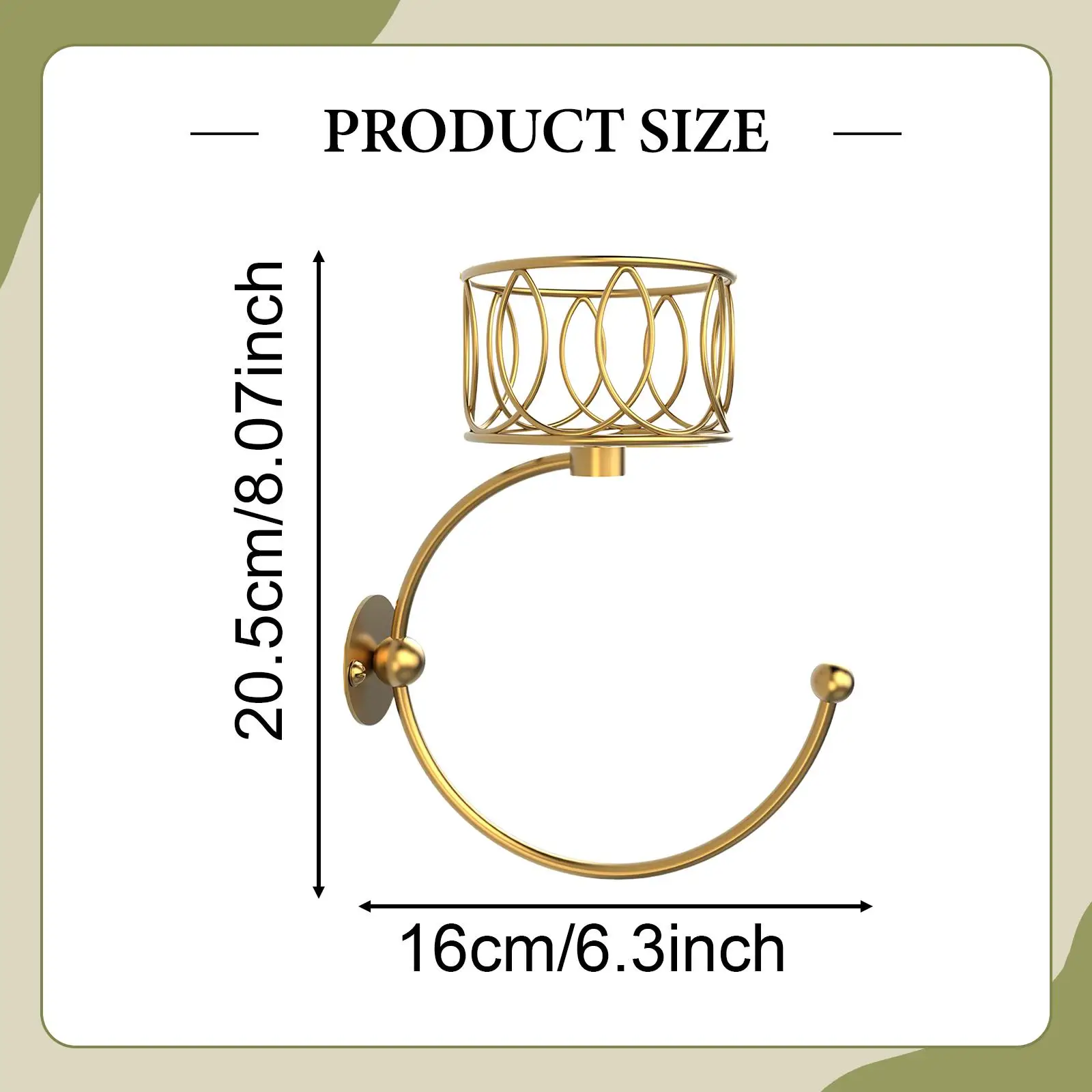 

Держатель для банных полотенец в винтажном стиле, металлический для ванной комнаты с подсвечником, кольцо для полотенец для рук в помещении, прихожей, дома, кухни, туалета