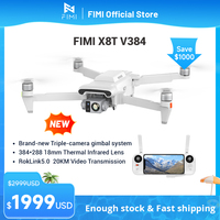 FIMI X8T 4k Profesional Drone RokLink 5.0 20KM Transmission GPS Quadcopter Thermal Infrared Lens Triple-camera gimbal system