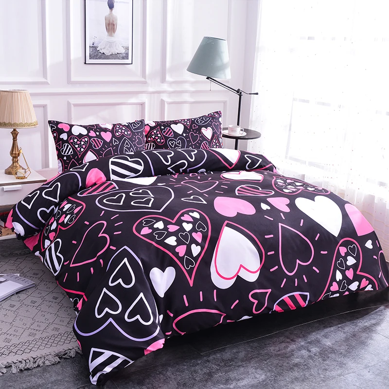 phechion Love Collage 3D Print Bedding Set Duvet Covers Pillowcases One Piece Comforter Bedding Sets Bedclothes Bed Linen K268